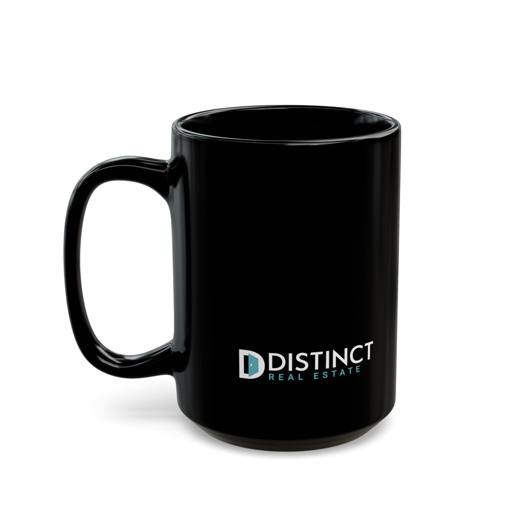 Distinct Black Mug with Logo (11oz, 15oz)