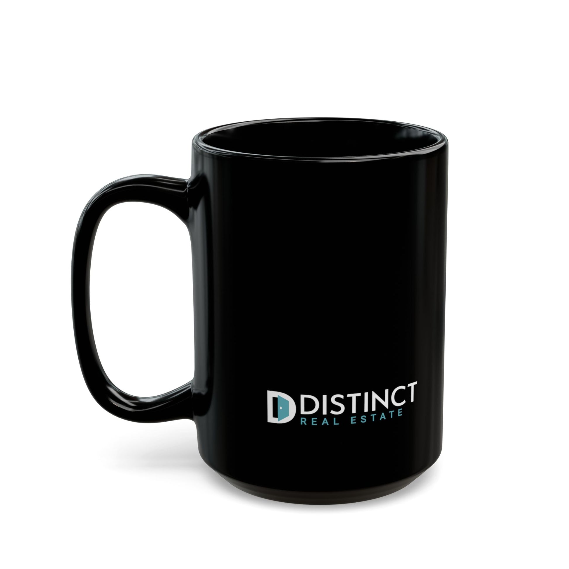 Distinct Black Mug with Logo (11oz, 15oz)