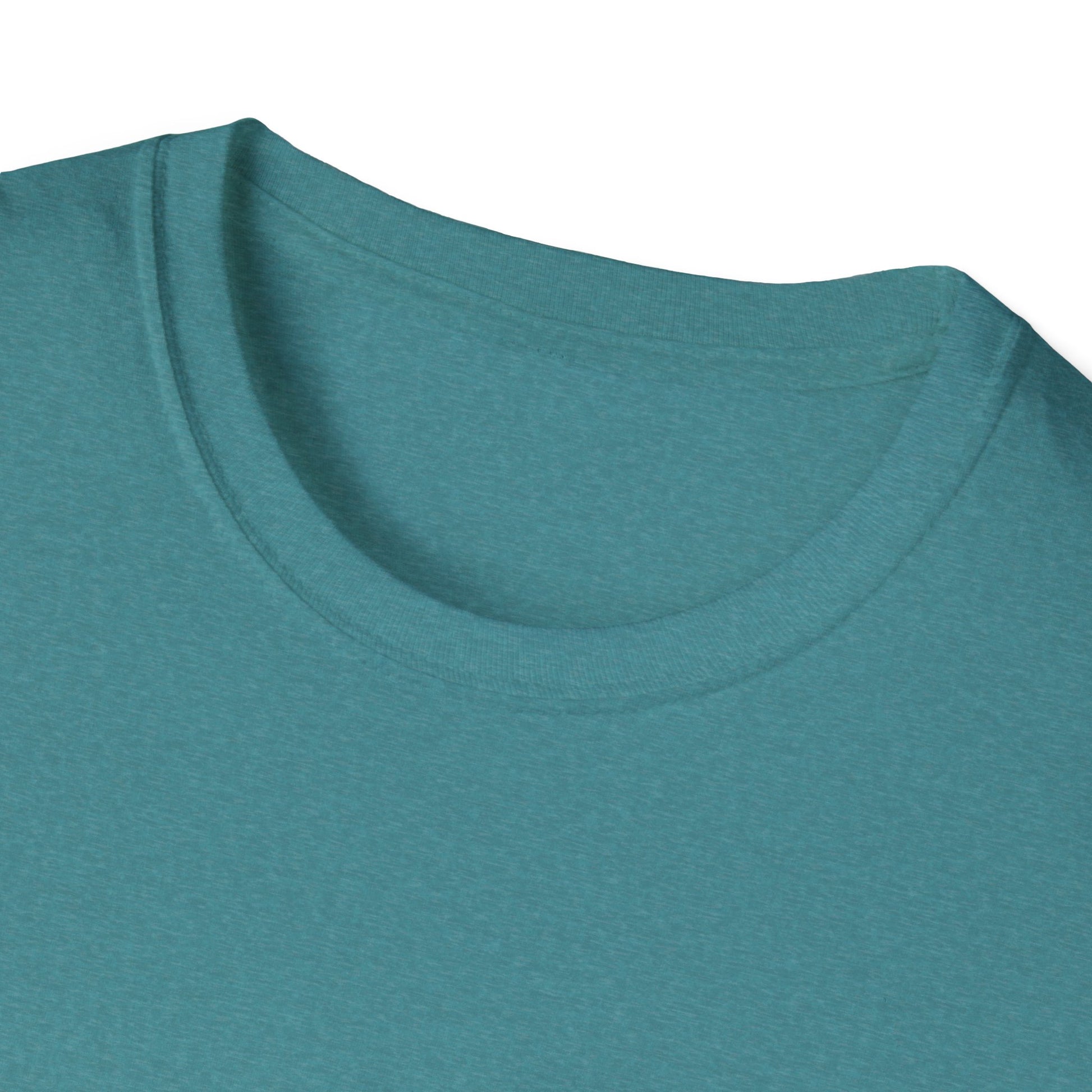 Distinct Unisex Softstyle Teal T-Shirt with Word Search