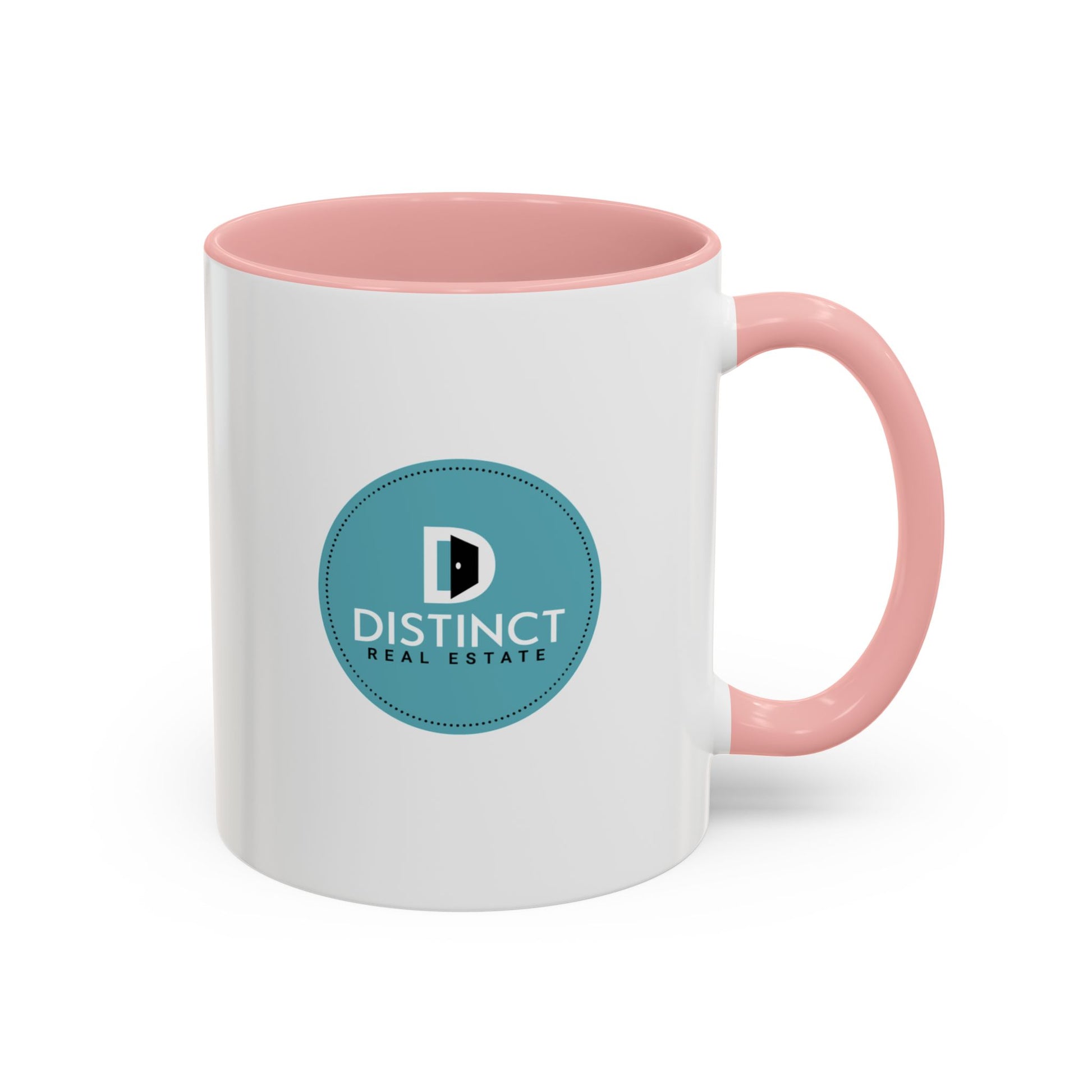 Distinct Accent Coffee Mug with Circle Logo (11oz, 15oz)