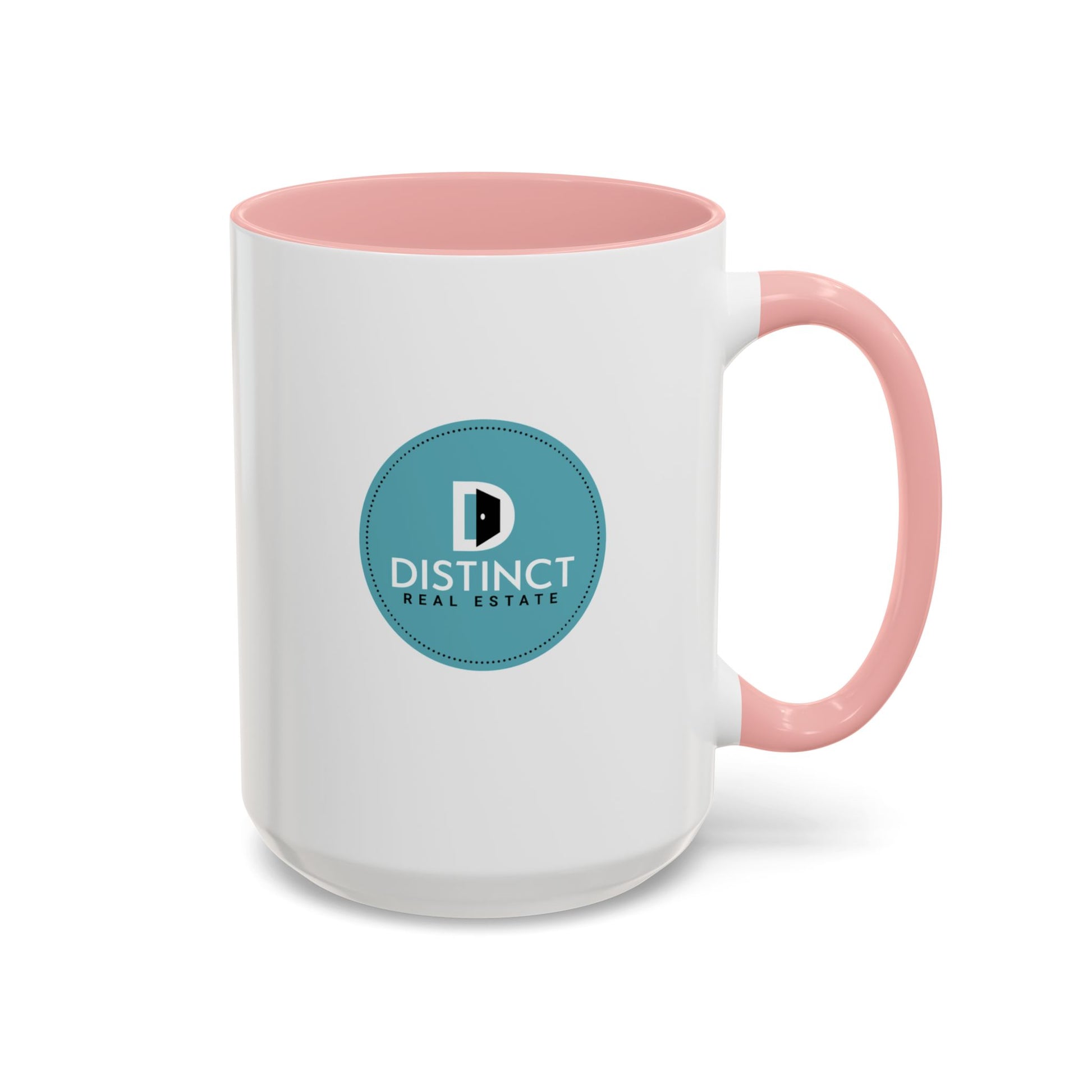 Distinct Accent Coffee Mug with Circle Logo (11oz, 15oz)