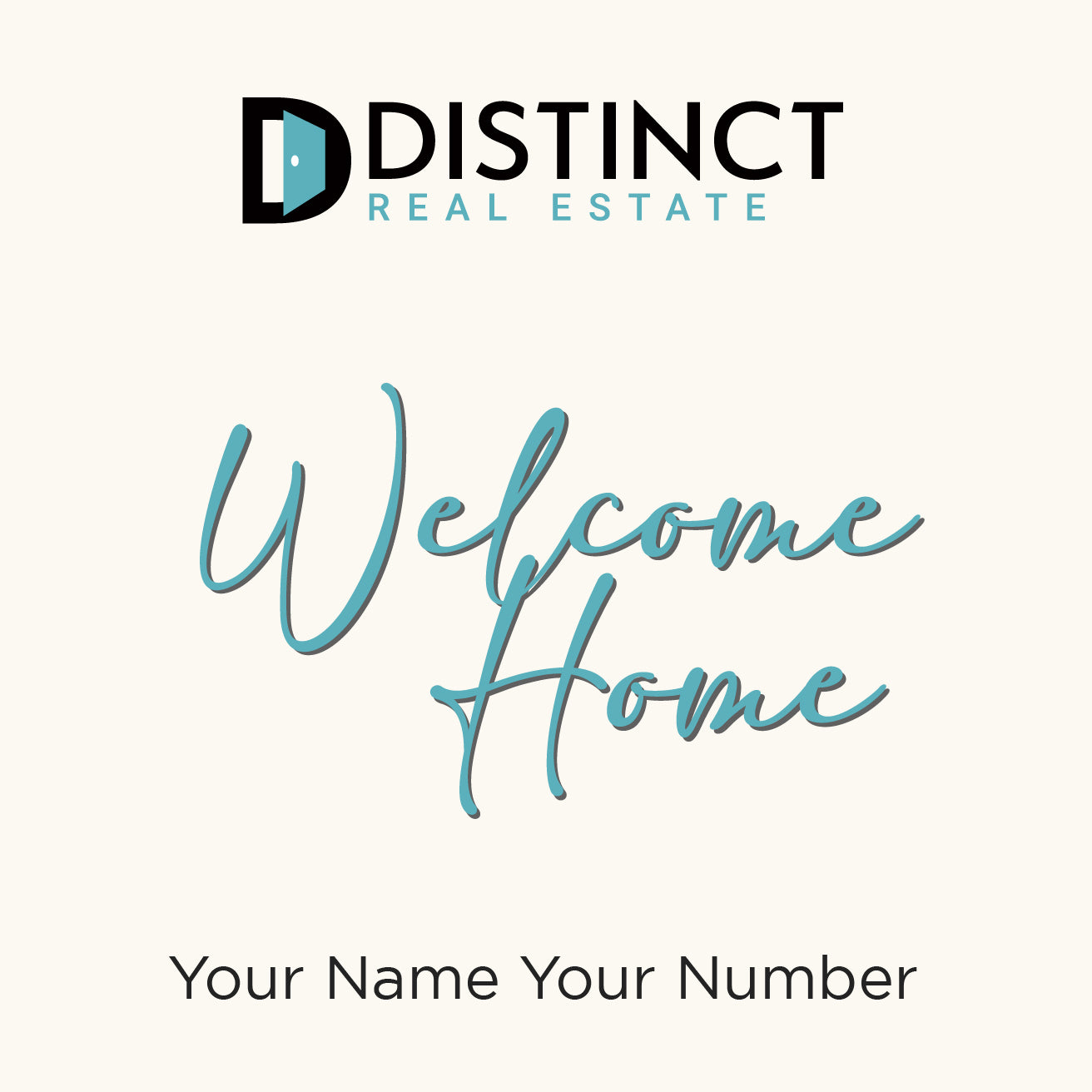 Welcome Home Wine Label