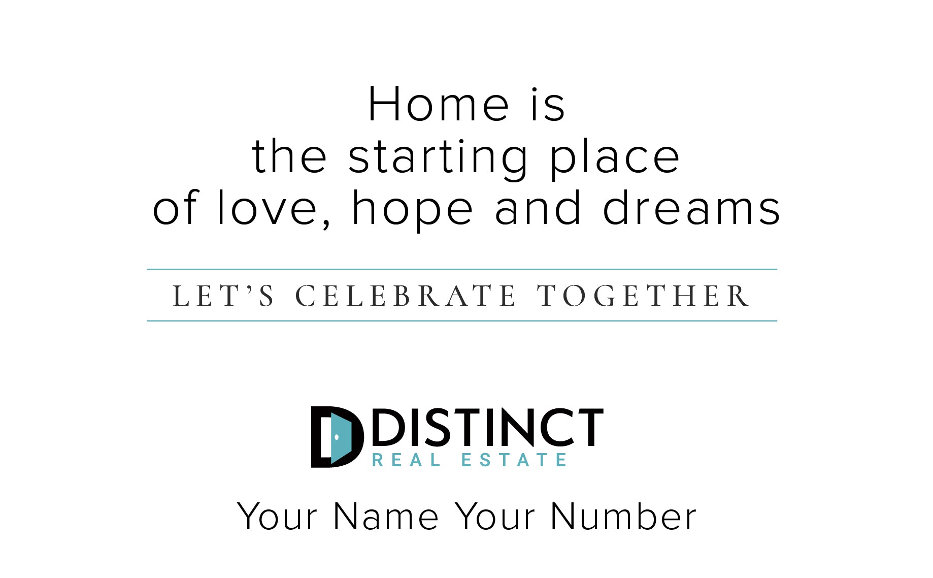 Home is Love Wine Label