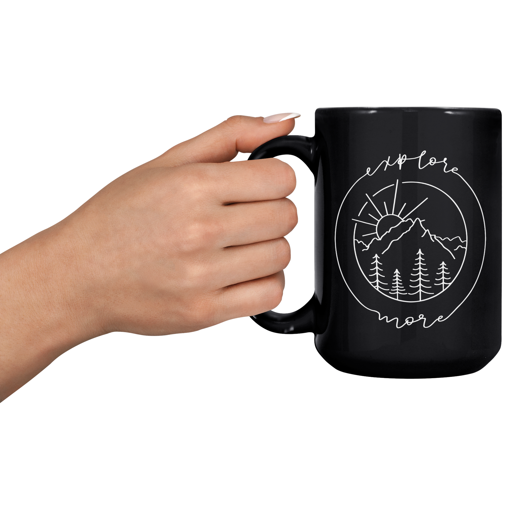 Explore_More_-_15oz_black_mug_15oz_Black_LH_Model_Mockup.png