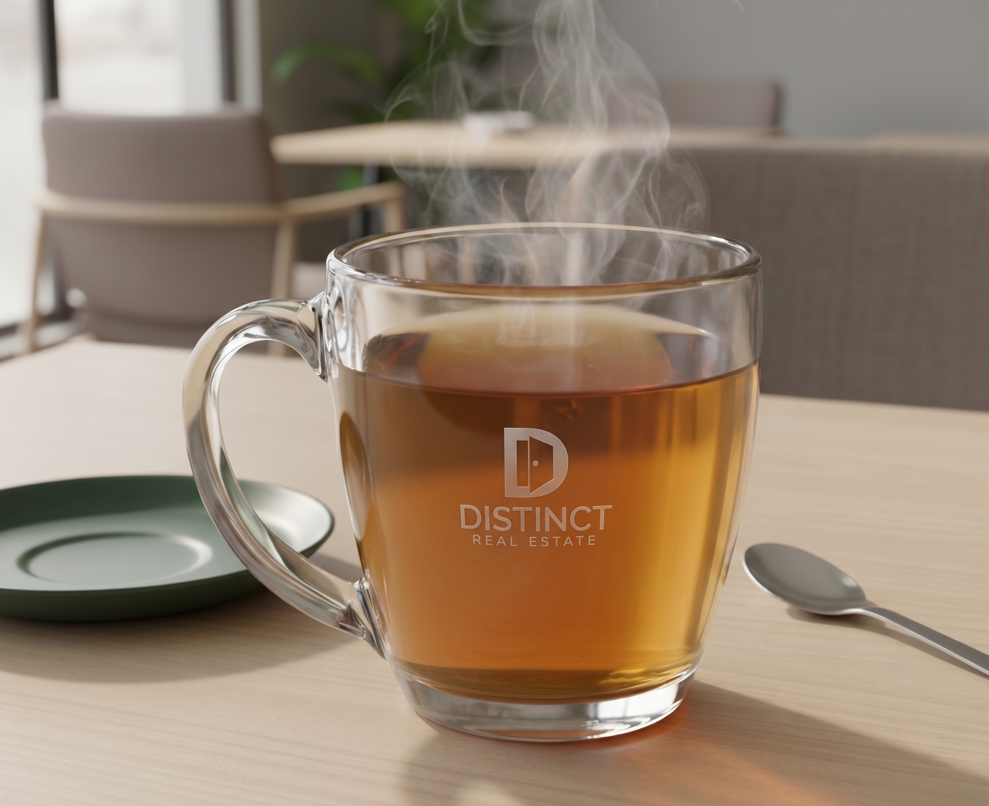 Distinct Tapered Glass Mug, 15.5 oz (Engraved)