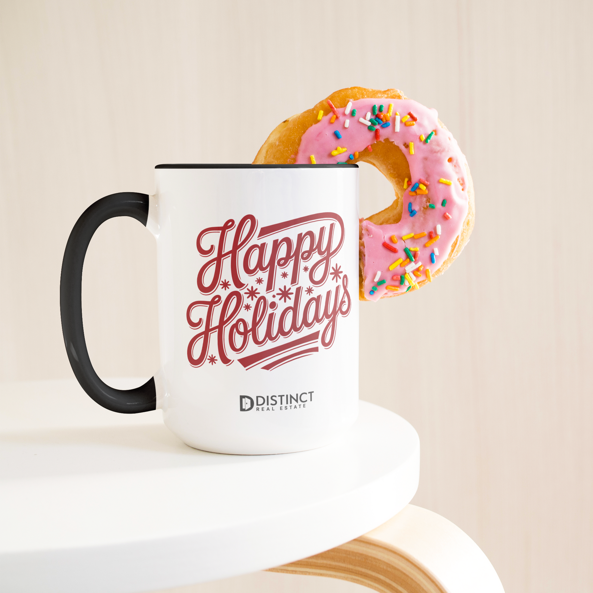 Happy_Holiday_Christmas_Black_Accent_Mug_Lifestyle_Donut_LH_Mockup.png
