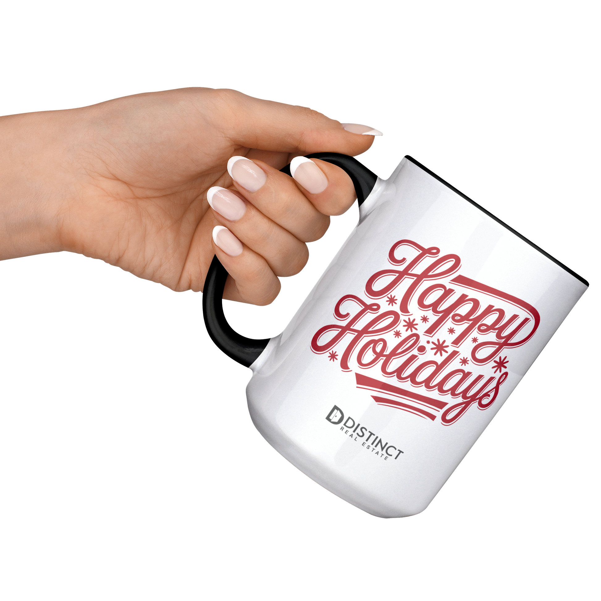 Happy_Holiday_Christmas_Black_Accent_Mug_Lifestyle_LH_Raised_Angle_Mockup.png
