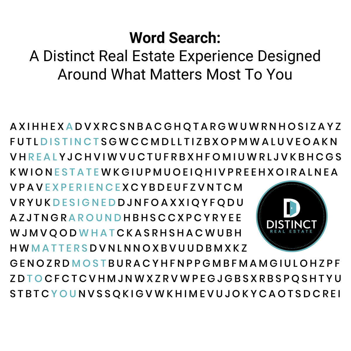 Distinct Word Search Insulated Water Bottle